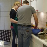 Das Küchenteam bei der Arbeit